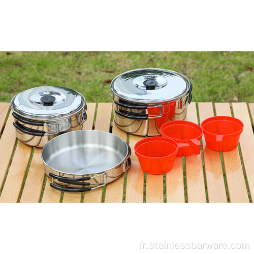 Cook Outdoor Ensemble pour une utilisation en camping de 3 personnes